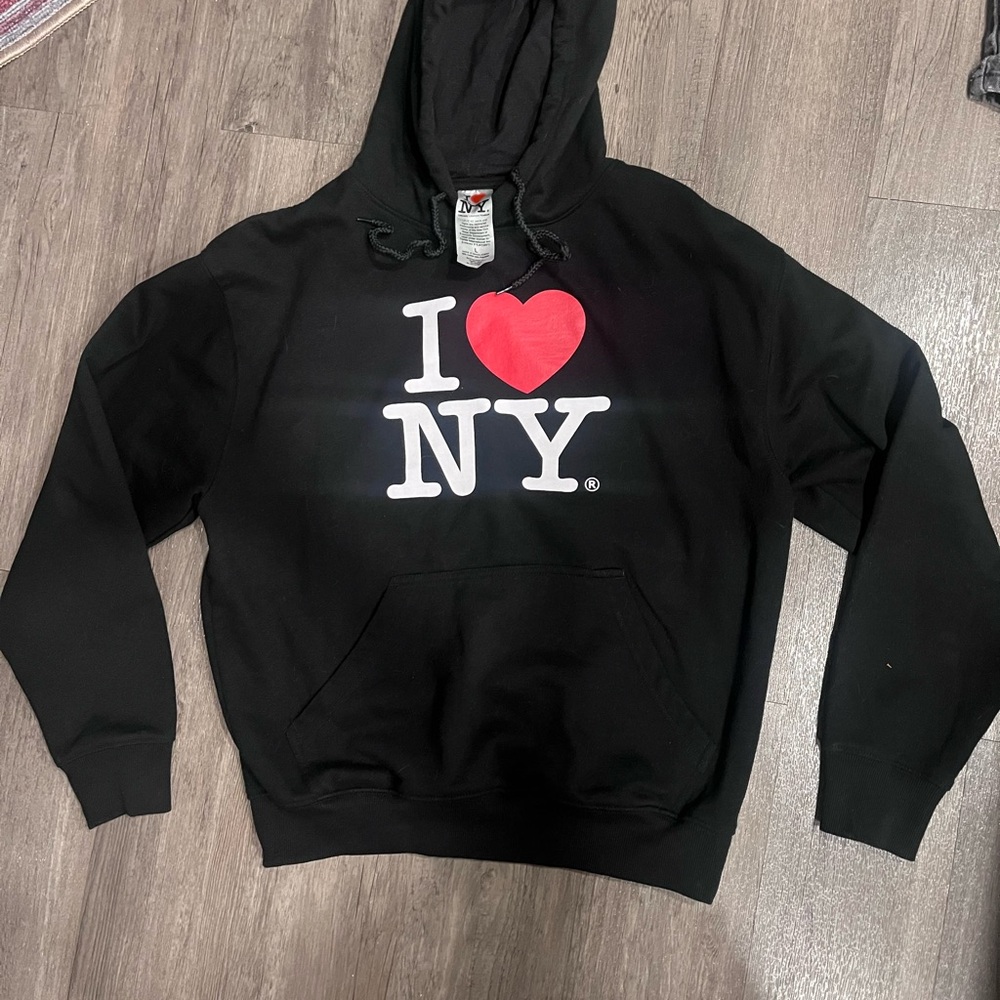 Classic I Heart NY Black Hoodie Sweatshirt